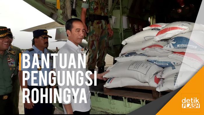 Presiden Jokowi Kirim Bantuan ke Pengungsi Rohingya di Bangladesh 