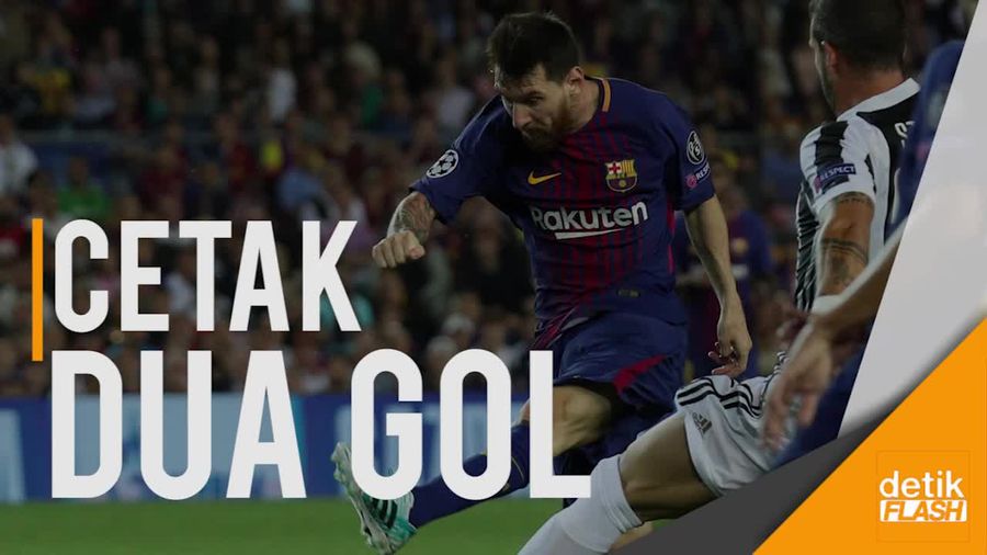 Akhirnya Messi Bobol Gawang Buffon, 2 Gol Sekaligus