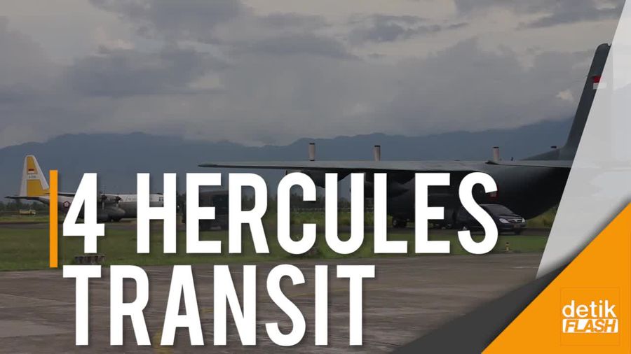4 Hercules Transit Dulu di Aceh Sebelum ke Bangladesh