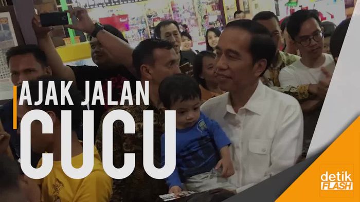 Malam Minggu Jokowi: Ajak Cucu ke Mal