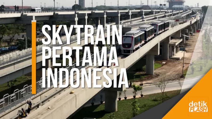 Dikebut Selama 12 Bulan, Kini Skytrain Resmi Dioperasikan
