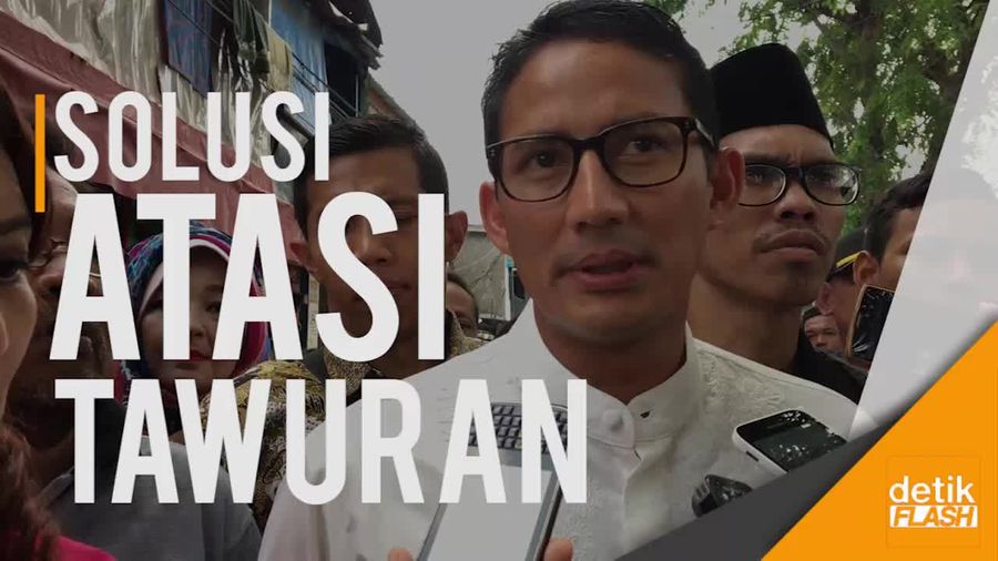 Kata Sandiaga, Tawuran di Johar Baru Bisa Dicegah Asalkan...