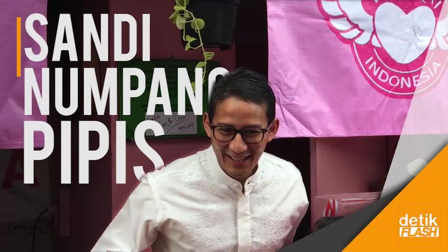 Saat Sandiaga Numpang Pipis di MCK Pingky