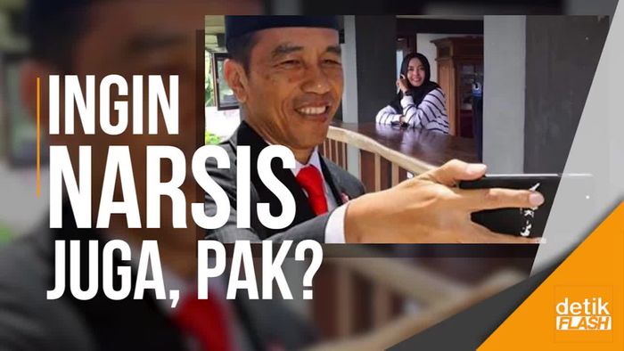 Jokowi Curhat Sering Dilarang Stafnya Unggah Foto Narsis
