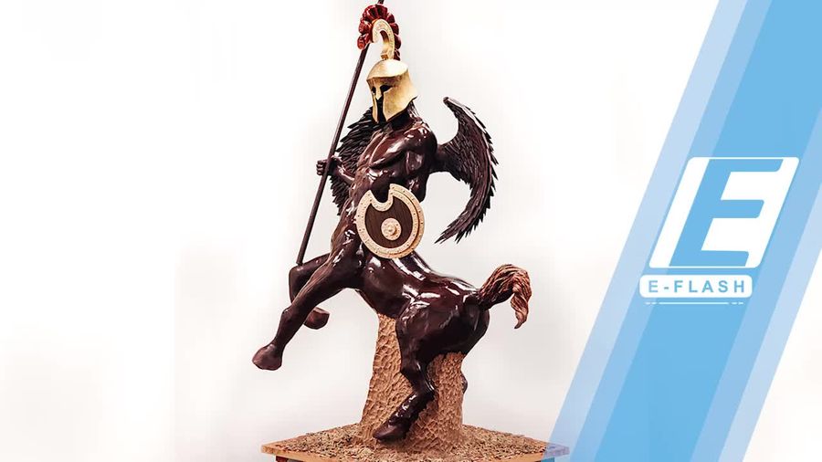 Patung Keren Ini Dibuat dari 54 Kg Cokelat!