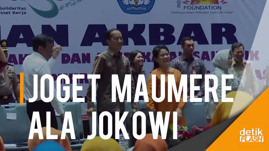 Saat Jokowi dan Iriana Joget Maumere Bersama Guru PAUD