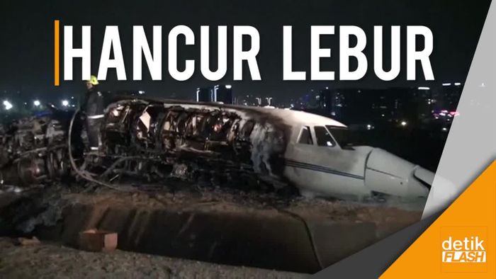 Sebuah Jet Pribadi Tersungkur di Istanbul