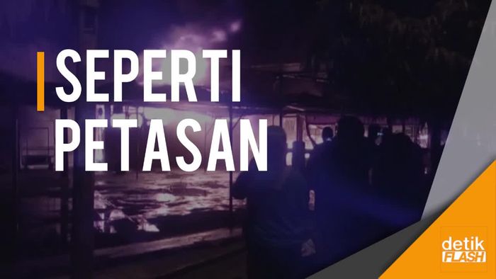 Rentetan Letusan Terjadi Saat Kebakaran Pasar Benpas Mojokerto
