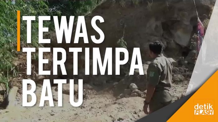 Dua Pencari Batu Tewas Tertimbun Tebing yang Ambrol