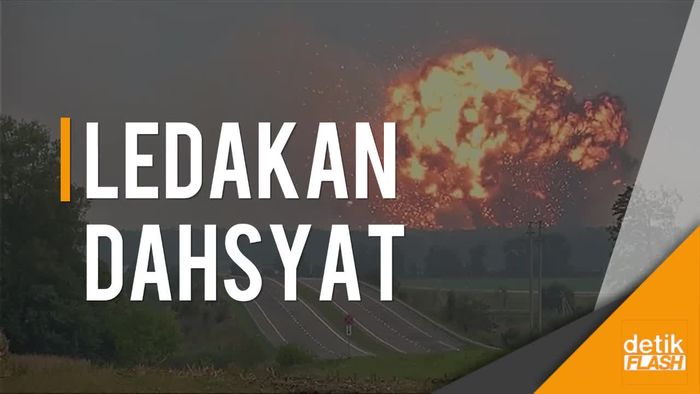 Video Ledakan di Gudang Senjata Ukraina