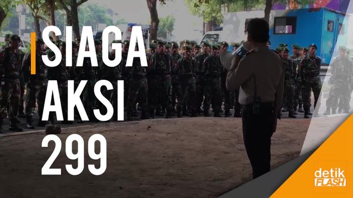 Amankan Aksi 299, Brimob Tanpa Senpi