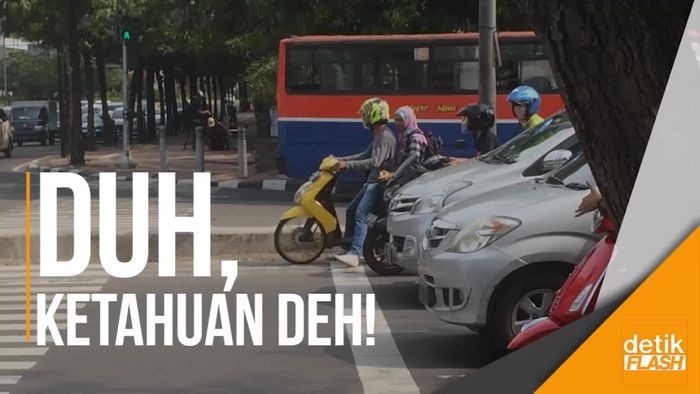 Lucunya Reaksi Pengendara di Thamrin Saat Ditegur CCTV Bersuara