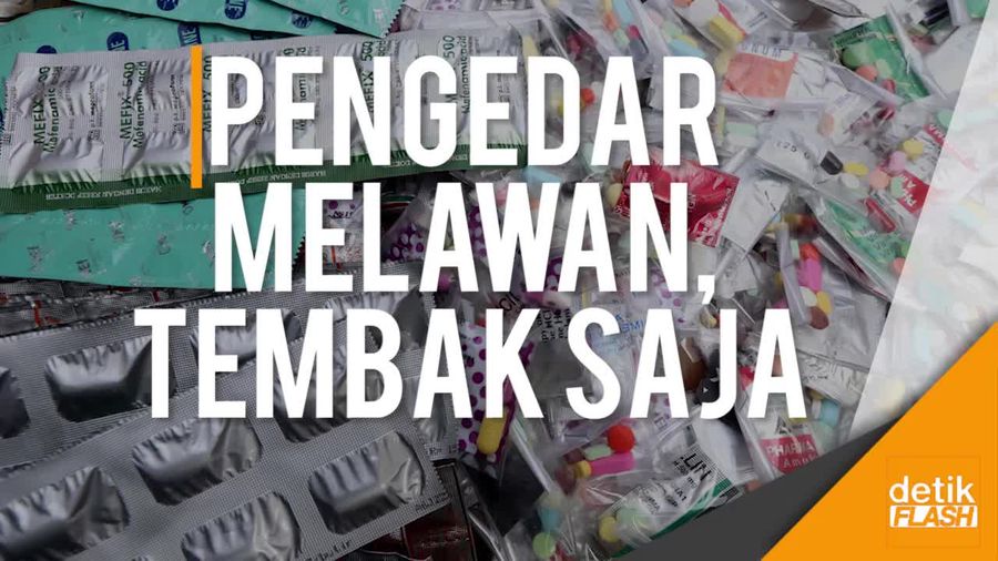 Jokowi: Pengedar Obat Ilegal Melawan, Tindak Tegas!