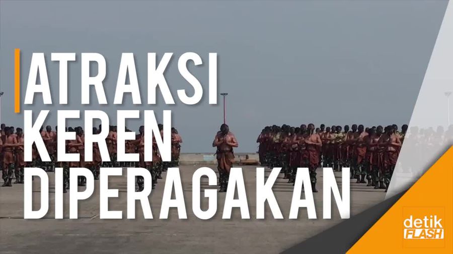 Aksi Bela Diri hingga Pameran Alutsista Hiasi Geladi Resik HUT TNI