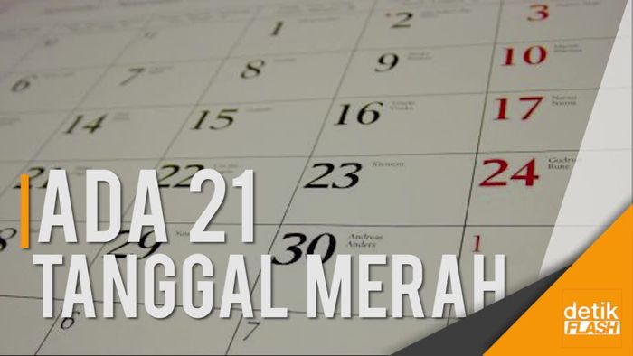 Kalender 2018: 16 Hari Libur Nasional, 5 Hari Cuti Bersama  