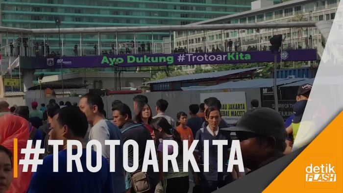 Gubernur DKI Resmikan Program Revitalisasi Trotoar Sudirman-Thamrin