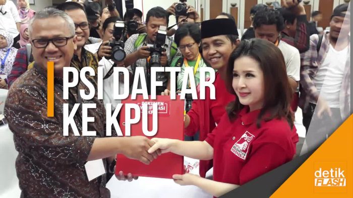 Serunya Iring-iringan PSI Daftar Peserta Pemilu 2019