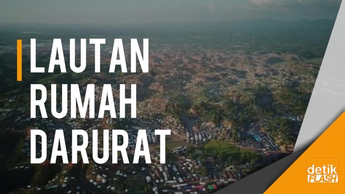 Melihat Pengungsian Rohingya dari Udara