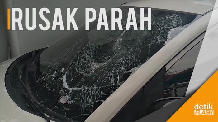 Begini Kondisi Mobil Milik Pelaku Tabrak Lari di Bandung  
