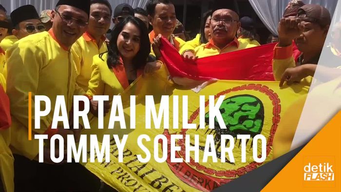 Diiringi Debus, Partai Berkarya Milik Tommy Soeharto Daftar Pemilu