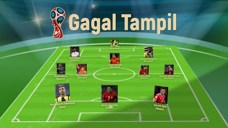 Para Pemain Bintang yang Absen di Piala Dunia 2018