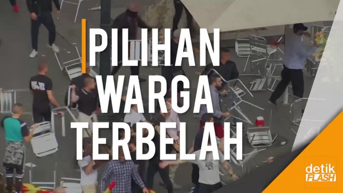 Kericuhan Pro-Kontra Catalonia di Hari Nasional Spanyol