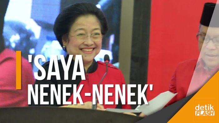 Canda Kode Megawati Soal Nenek-nenek