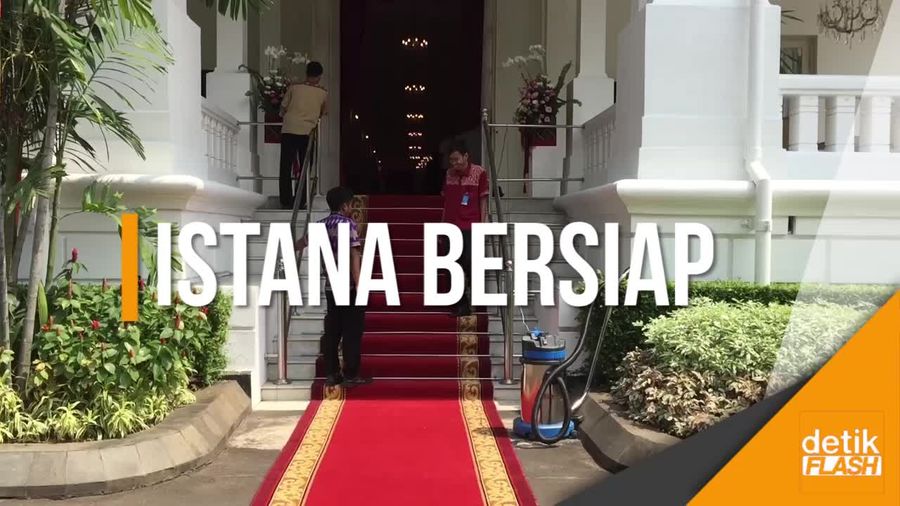 Jelang Pelantikan Anies-Sandi, Karpet Merah Digelar di Istana