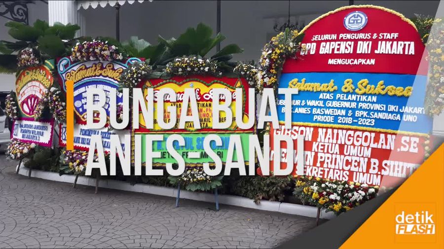Karangan Bunga dari Fahri, Menteri, Hingga yang Kocak Buat Anies