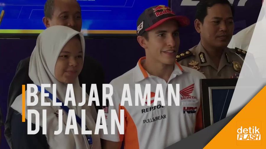 Marquez dan Pedrosa Sebar Virus Safety Riding ke Siswa SMA