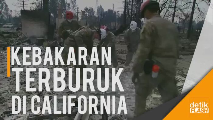 Jejak Kebakaran di California, Bak Dihantam Bom Nuklir
