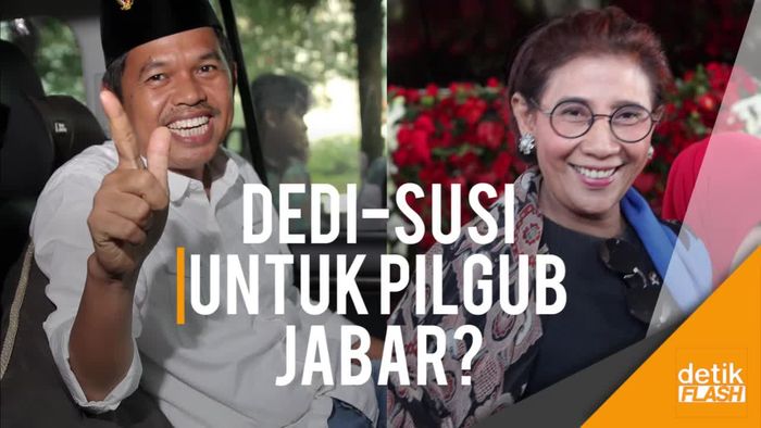 Puji-puji Dedi untuk Menteri Susi, Bakal Duet di Pilgub Jabar?