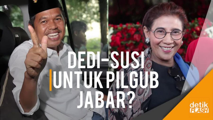 Puji-puji Dedi untuk Menteri Susi, Bakal Duet di Pilgub Jabar?