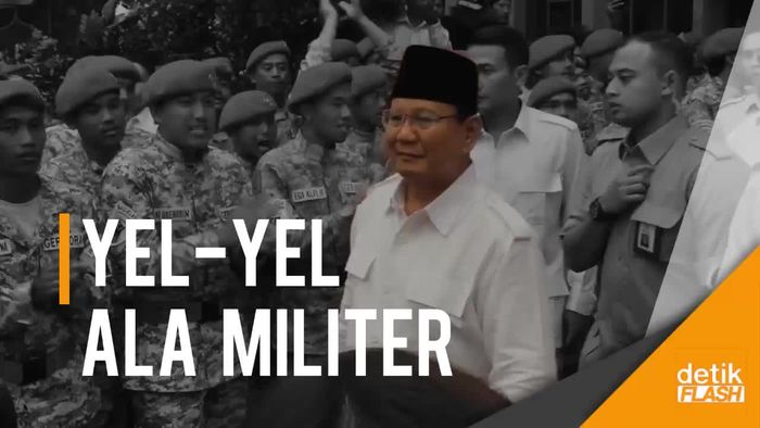 Yel-yel ala Militer Lepas Kepergian Prabowo di Acara Temu Kader
