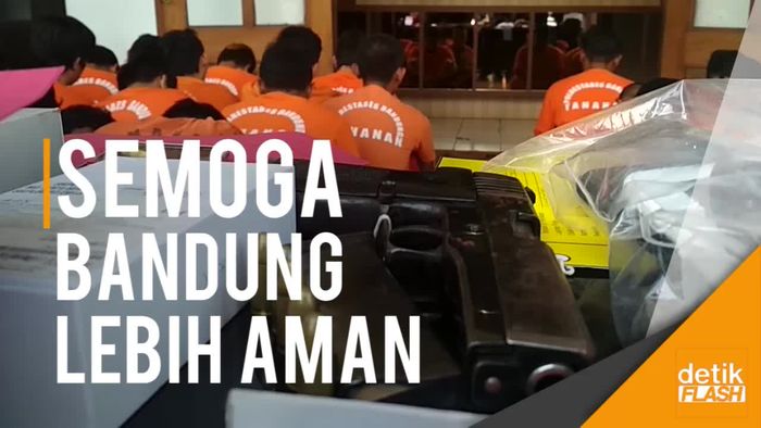 Dalam Seminggu, Polisi Bandung Tangkap 53 Penjahat Jalanan