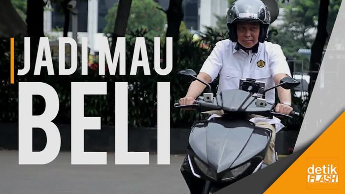  Saat Jonan Kepincut Motor Listrik Gesits