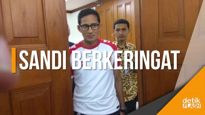 Wagub Sandi Berlari dari Kebayoran Baru ke Balai Kota