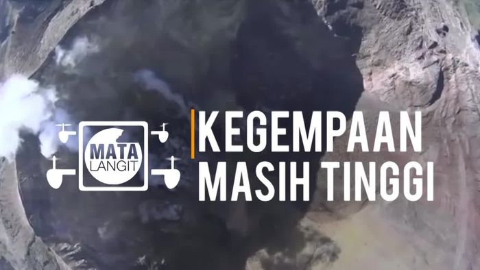 Potret Kawah Gunung Agung dari Lensa Mata Langit