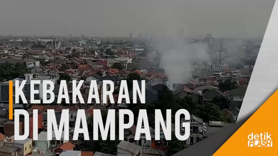 Kebakaran di Mampang, Warung Bakso dan Toko Sembako Hangus Terbakar