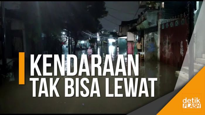Kemang Utara Banjir, Ketinggian Air Capai 70 Sentimeter