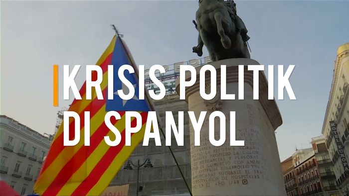 Muncul Demo Warga Madrid Dukung Warga Catalunya