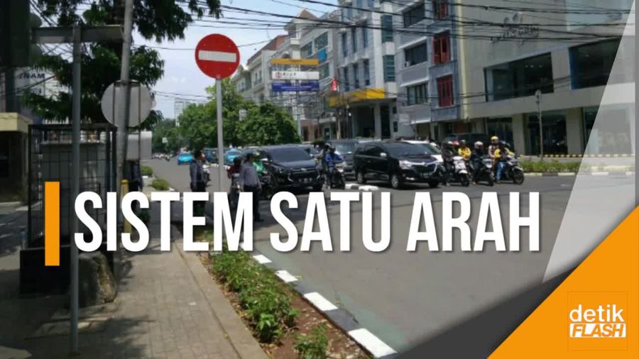 Jalan Melawai Raya Mulai Diujicoba Sistem Satu Arah