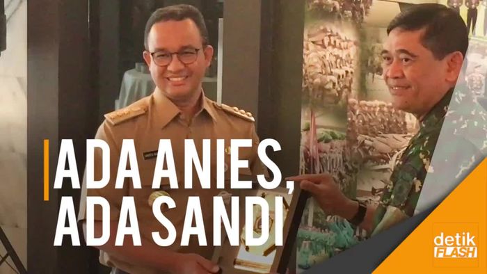 Sowan ke Kodam Jaya, Anies-Sandi Bahas Pengamanan Asian Games