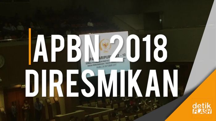 Sah! APBN Jokowi di 2018 Capai Rp 2.220 Triliun