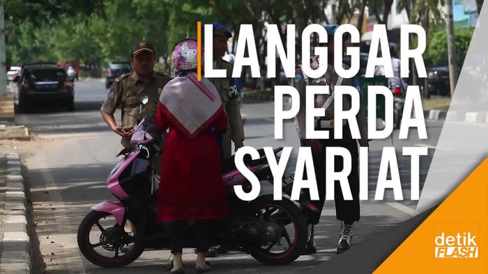 Perempuan Berbaju Ketat dan Pria Bercelana Pendek Terjaring Razia