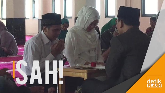 Pernikahan Tahanan Narkoba di Polres Depok Berselimut Haru  