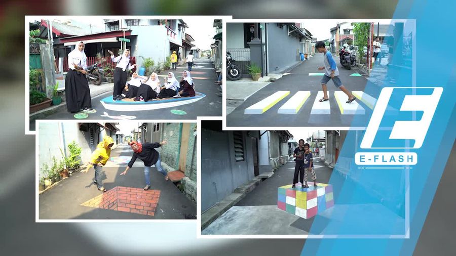 Yuk! Lihat Kerennya Kampung 3D di Depok