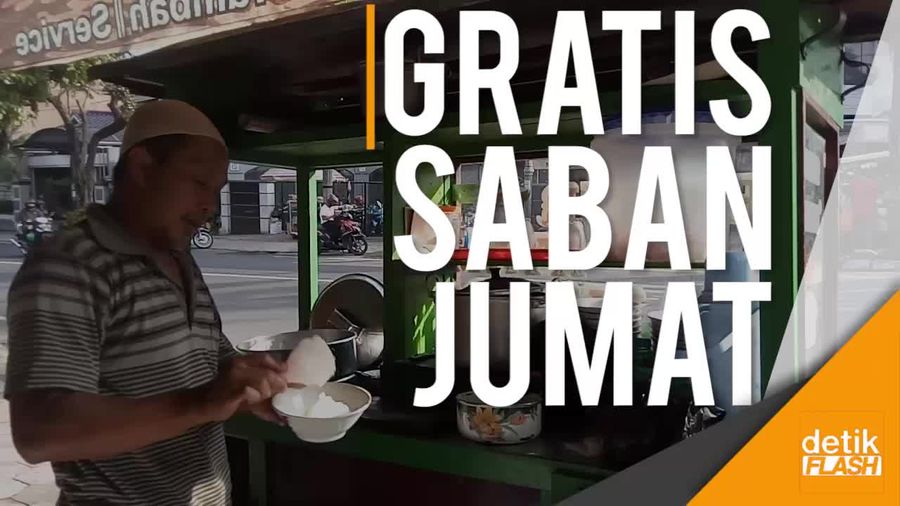 Ini Dia Tukang Bubur yang Gratiskan Jualannya Saban Jumat