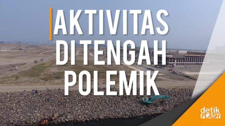 Melihat dari Langit Kegiatan di Pulau Reklamasi