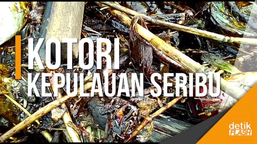Tumpahan Minyak Mentah Cemari Perairan Pulau Panggang